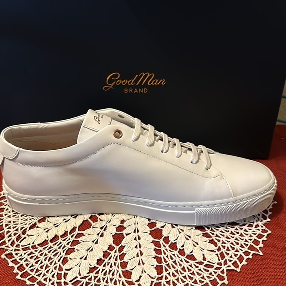 NWT Good Man Brand white Mens sneaker. Made in Italy. Italian leather - Picture 5 of 8